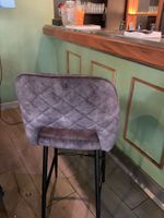 16 chaises hautes micro fibres grise (photo 2)
