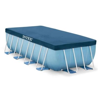 intex rectangular pool with ladders and cover for above ground swimming
