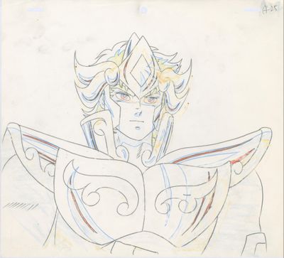 an image of a drawing of a woman with a sword