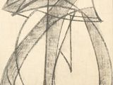 an image of a drawing of a vase on a table