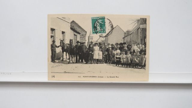 Fontanières : La Grande Rue (HM 365). TBE. Carte rare !!!