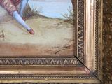 a picture of a painting on the wall of a room
