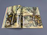 un livre ouvert sur lequel figure l'image d'un tableau