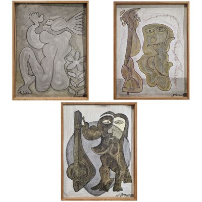 Alain VIRMAUX (XXeme Siècle) Personnages - 1972