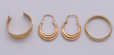 Lot de bijoux en or 750 , une bague pour débris. - Photo 1