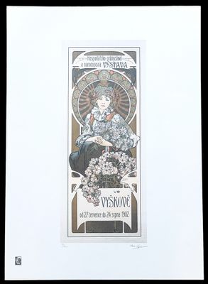 Alphonse MUCHA (1860-1939), d'après, " Vyskov ", reprographi…