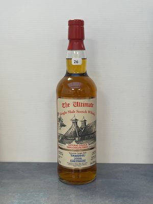 une photo d'une bouteille de whisky posée sur un comptoir