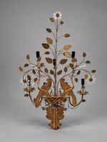 Maison BAGUÈS Applique à sept lumières en métal doré et cris… (photo 2)