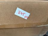 a box with a price tag on it sitting on the floor