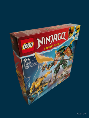 une boîte contenant un ensemble Lego Ninja