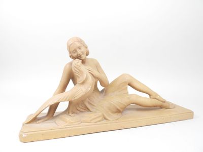 S. MODANI (XXe). Femme au faisan.