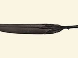 an image of a knife with a feather on it