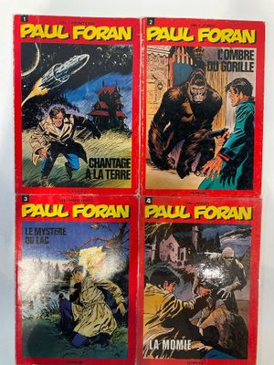 quatre albums de bandes dessinées de Paul Forman sur fond blanc
