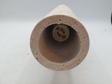 a close up of a toilet paper roll on a white surface