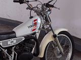 a motorcycle that is parked in a garage