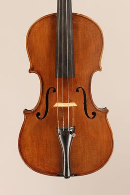 an old violin with a bow on a white background