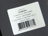 the label on the fur is attached to the tag on the fur