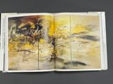 an open book with a picture of a man riding a horse
