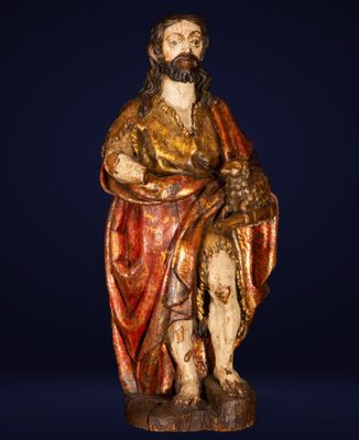 Sculpture du XVIe siècle. Saint Jean Baptiste. Italie - Tosc…