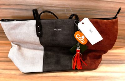 1 sac noir/beige/marron DAVID JONES