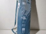 an image of a blue bag with instructions on it