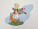 a cartoon of a boy with a cat and a dog