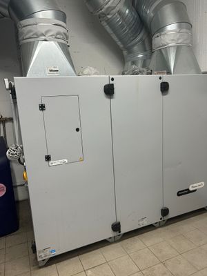 a picture of a commercial air conditioner in a building