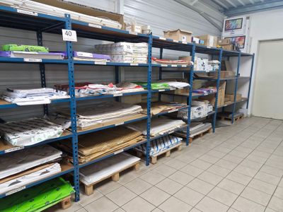 8 modules d'étagères métal bleu   180 X 80 X 210 cm le module - Photo 1