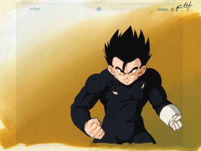 animation représentant un jeune Vegeta tirée de Dragon Ball Z
