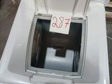 a white cooler that has a label on it