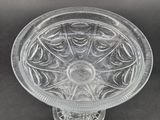 an image of a clear glass bowl on a black background
