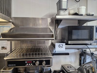 an image of a commercial kitchen with a toaster oven
