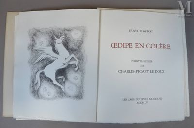 un livre ouvert sur lequel est dessiné un cheval