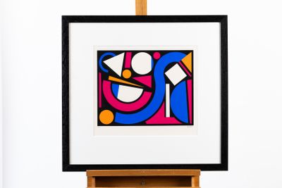 une image d'une image d'une peinture sur un chevalet