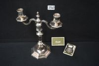 CHRISTOFLE - bougeoir (H : 28 cm) + décapsuleur