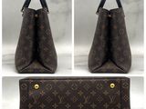 louis vuitton monogram canvas shoulder bag with gold hardware