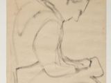 an image of a drawing of a man sitting on the ground