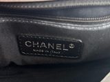 the inside of a chanel bag