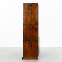 Un coffre de voyage coréen ancien en trois parties, « tansu … (photo 6)