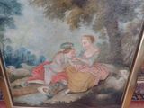 a picture of a painting on the wall of a room