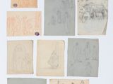 une image représentant une collection de dessins anciens sur un fond blanc