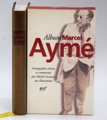 a book with a picture of a man standing next to it