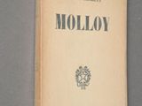 the front cover of a book with the title molloy on it