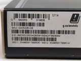 the back of a black box with a barcode on it