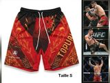 men ' s boxing shorts with a picture of a fighter in the middle