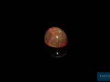 an oplite in the dark with a black background