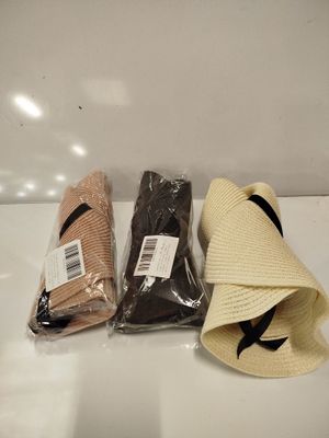 lot de 20 chapeaux de paille pour femmes