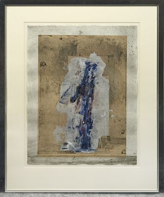 une image d'une photo d'un tableau représentant un homme en costume bleu