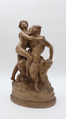 Claude Michel dit CLODION (1738-1814) (d’après). Groupe en terre ...