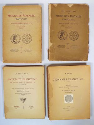 four books on a white table with a white background